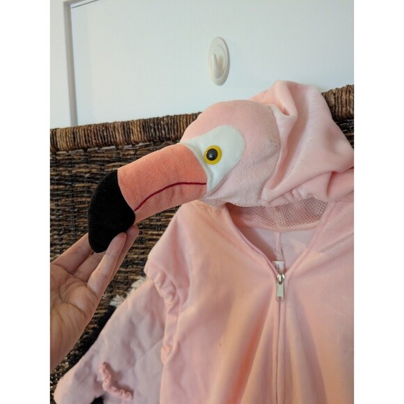 Pink Flamingo Costume Costco Kids 6-7 Halloween School Play Theatre Dress Up - Picture 3 of 9